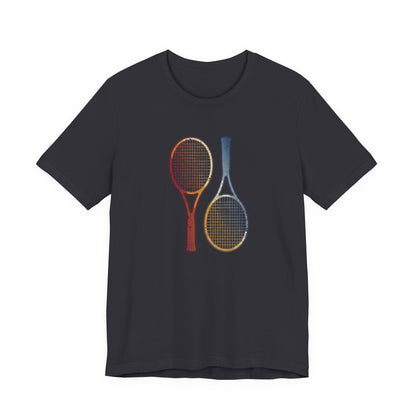 Tennis Rackets Tee — Vintage Wooden Racquets Graphic Shirt