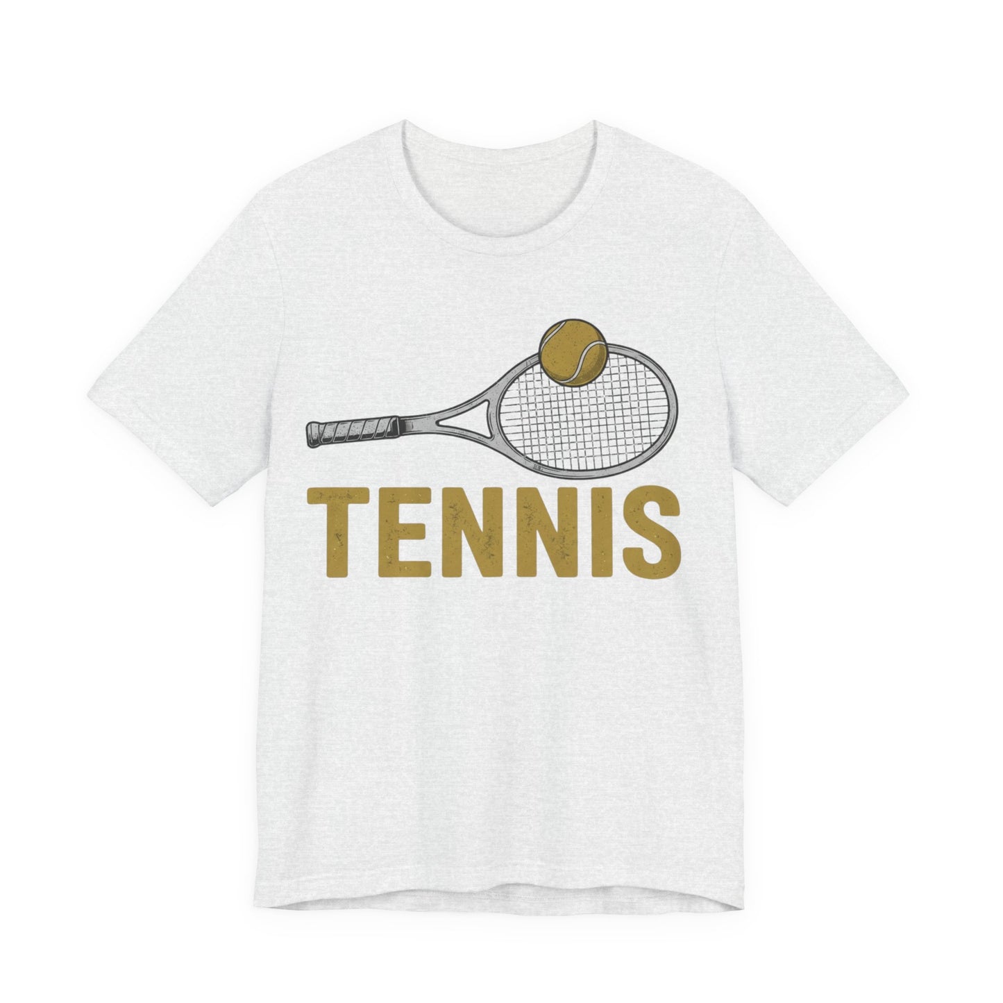 Tennis Racket & Ball Tee — Retro Athletic Tennis T‑Shirt