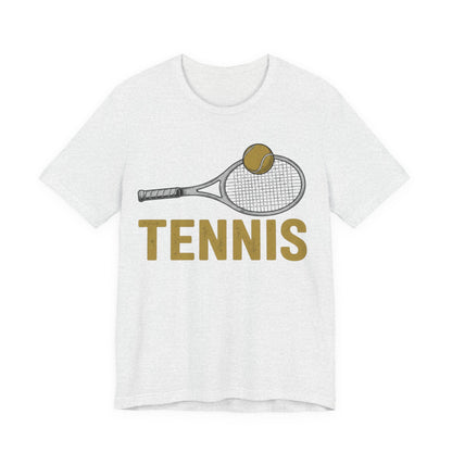 Tennis Racket & Ball Tee — Retro Athletic Tennis T‑Shirt