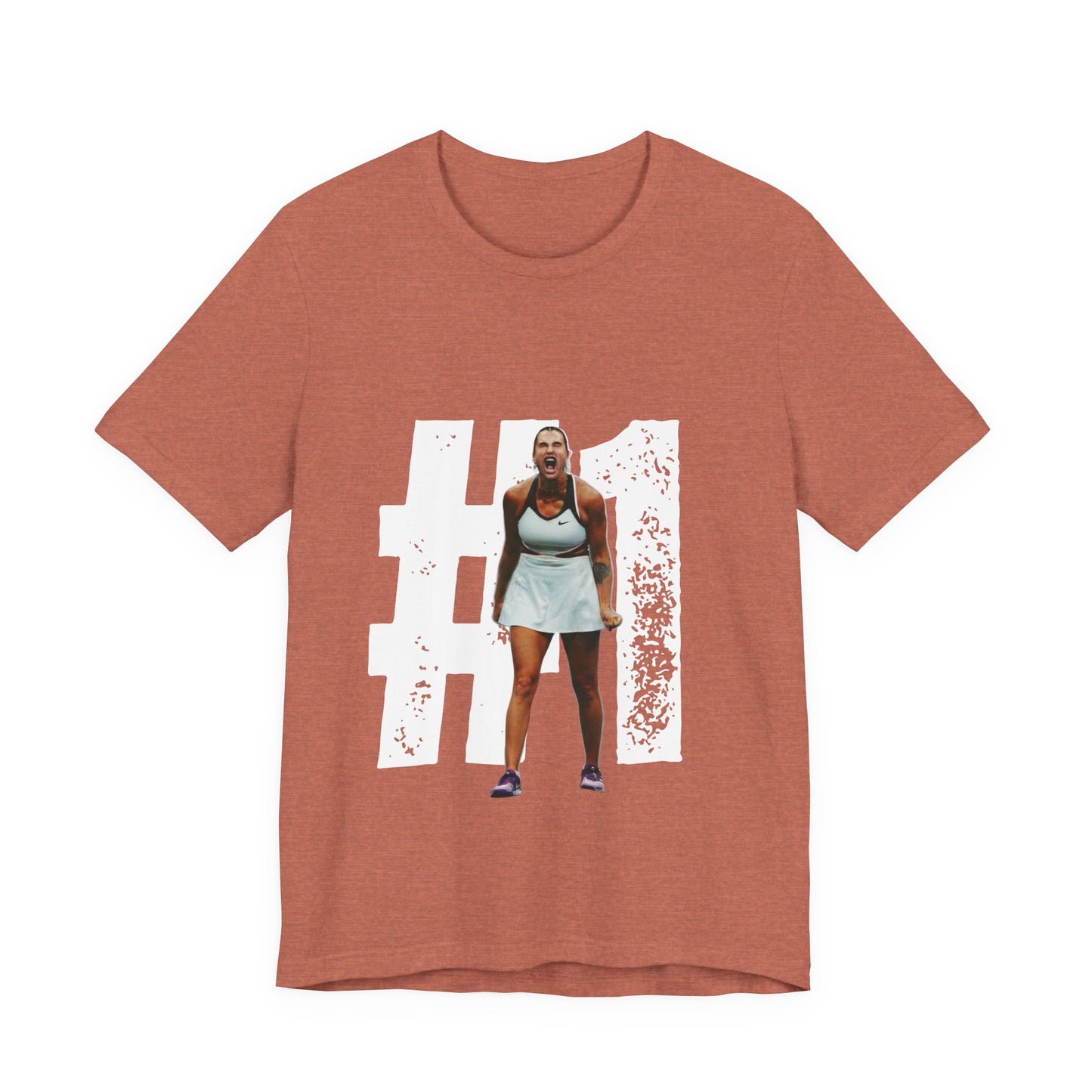 Tennis Player Graphic Tee — Fierce Court Celebration Shirt