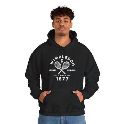Wimbledon 1877 Tennis Hoodie — Classic Racquets Logo Pullover