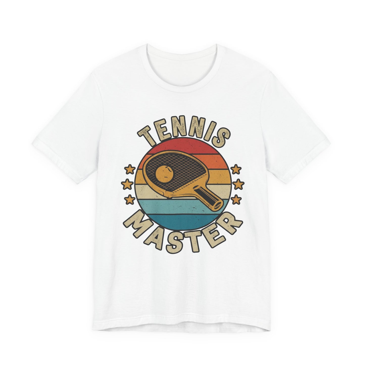Tennis Master Tee — Retro Paddle & Ball Vintage-Style Tennis Shirt