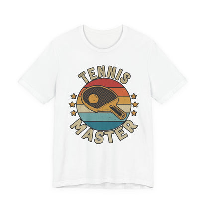 Tennis Master Tee — Retro Paddle & Ball Vintage-Style Tennis Shirt