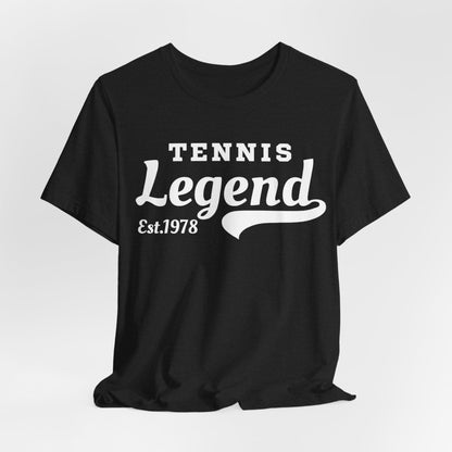 Tennis Legend Tee – Retro "Tennis Legend Est. 1978" Graphic Shirt