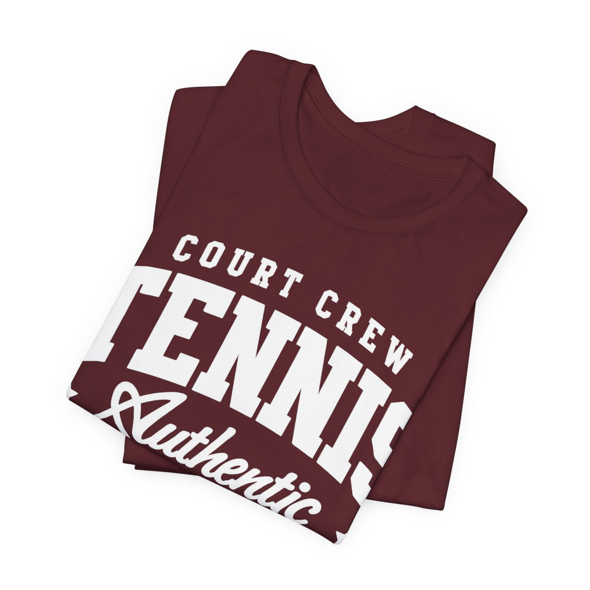 Tennis Court Crew Tee — "Tennis Authentic: Tennis. Beer. Repeat." Graphic Shirt