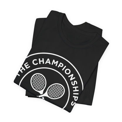 Wimbledon Championships Tennis Tee — Retro Tennis Racket Logo T-Shirt