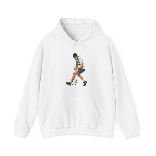 Vintage Tennis Hoodie — "It’s Carlos Alcaraz" Retro Tennis Illustration Sweatshirt