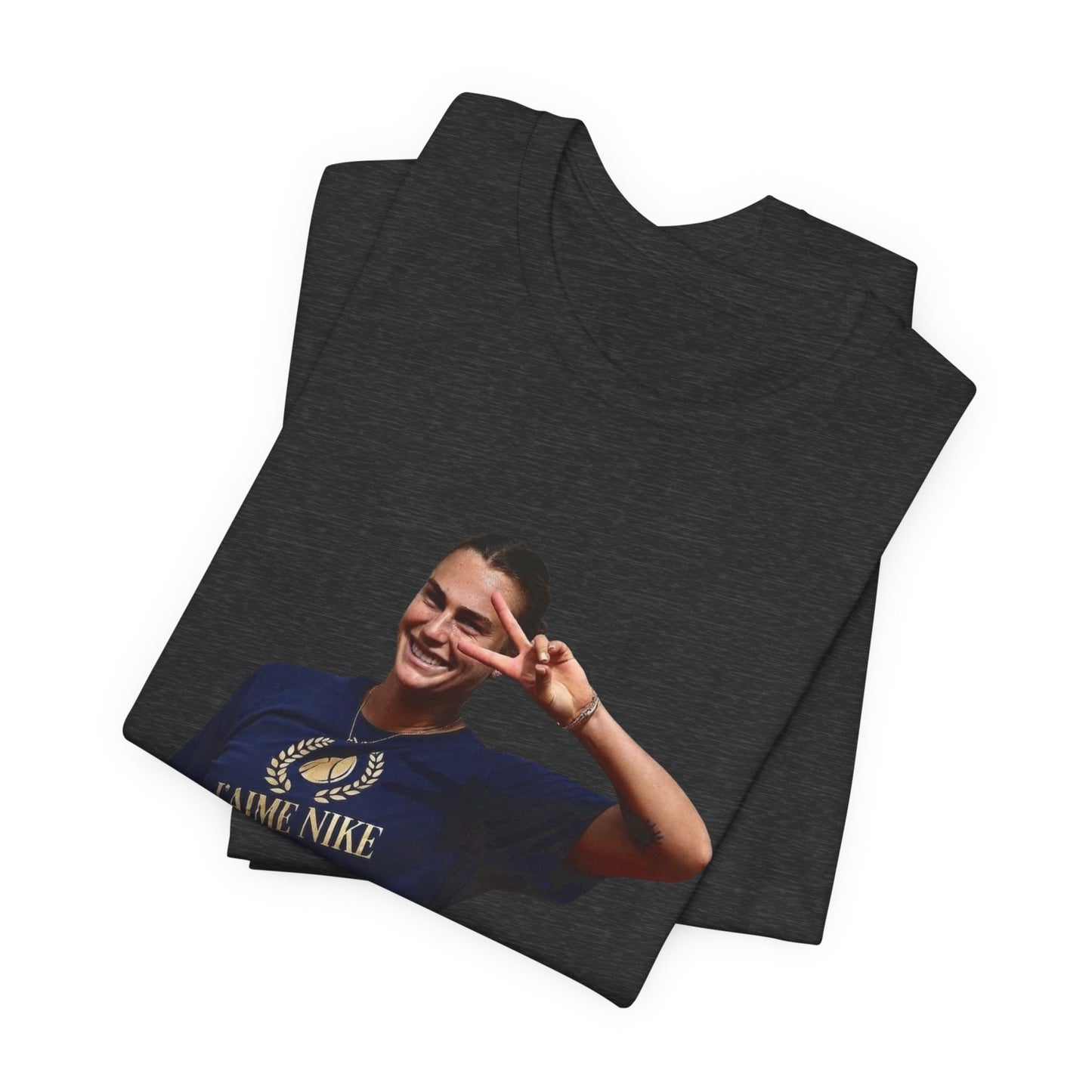 Aryna Sabalenka T-Shirt —Graphic Tee with Smiling Player Photo