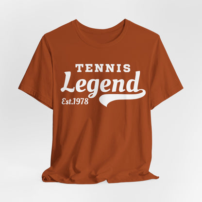Tennis Legend Tee – Retro "Tennis Legend Est. 1978" Graphic Shirt