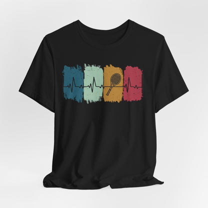 Drum Heartbeat T-Shirt – Retro Brushstroke Drumstick Heartbeat Tee