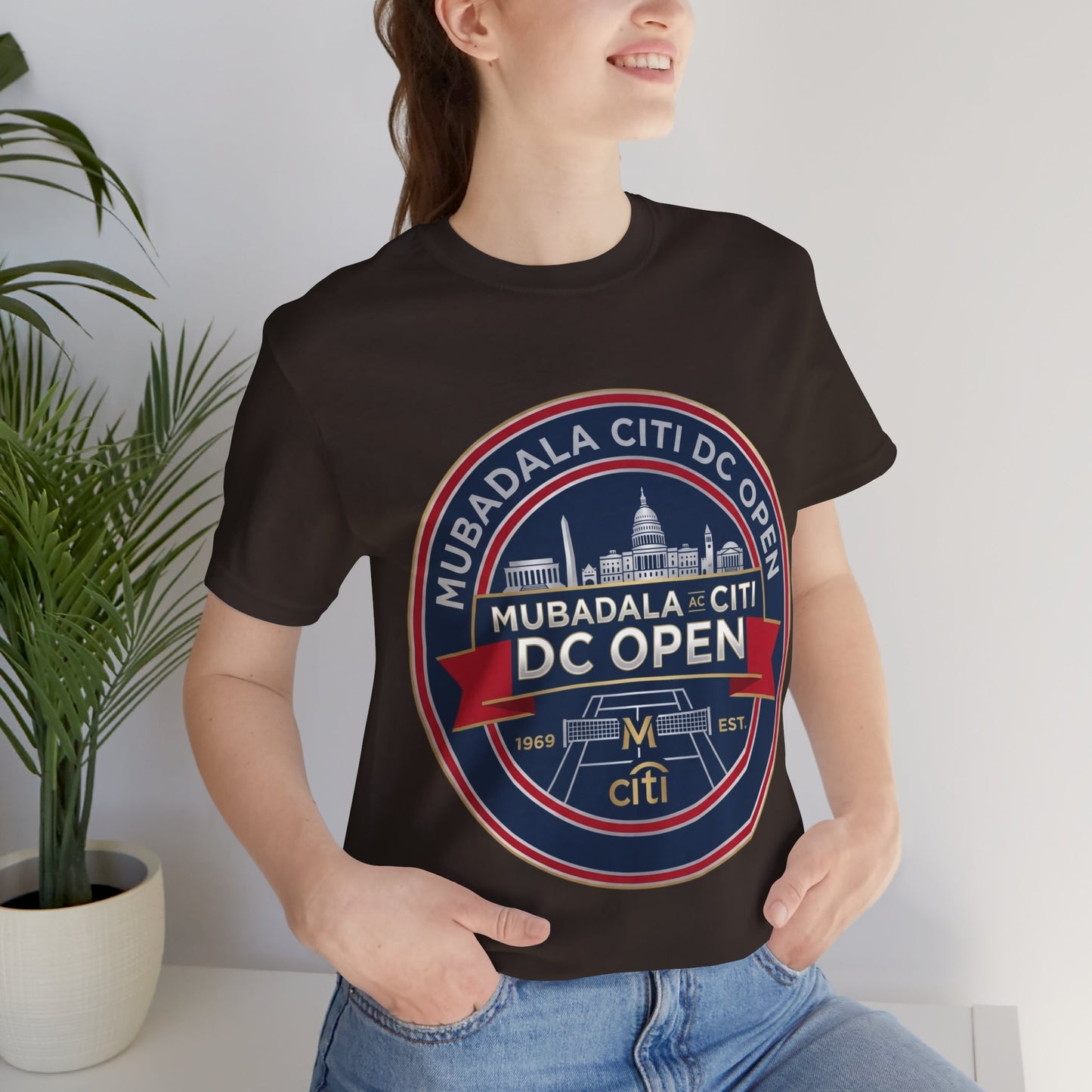DC Open Tennis Tee — 'Mubadala Citi DC Open' Vintage Badge Shirt
