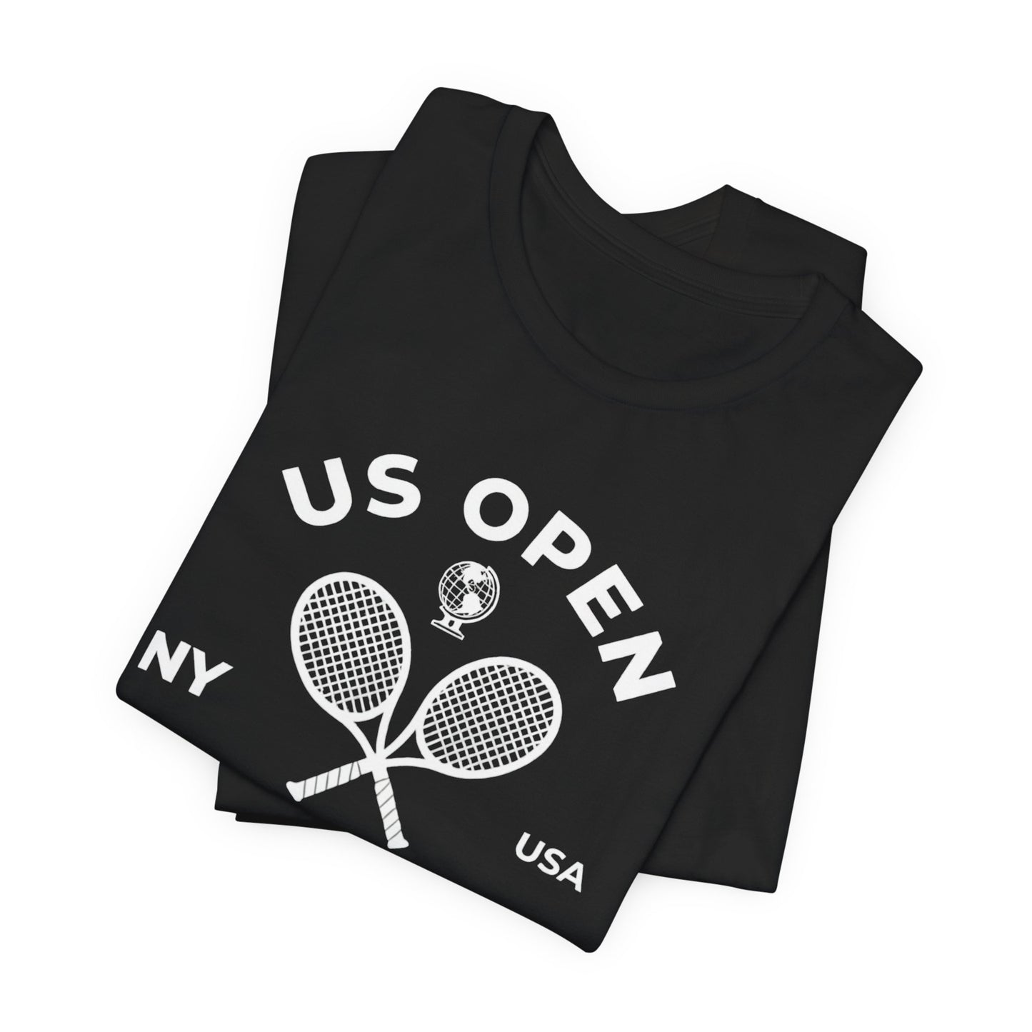 US Open Queens 2026 Tennis Tee — NY USA Vintage Racket T-Shirt