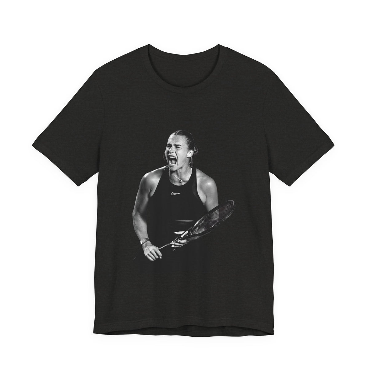 Tennis Player Sabalenka Graphic Tee — Energetic Champion Tennis T‑Shirt