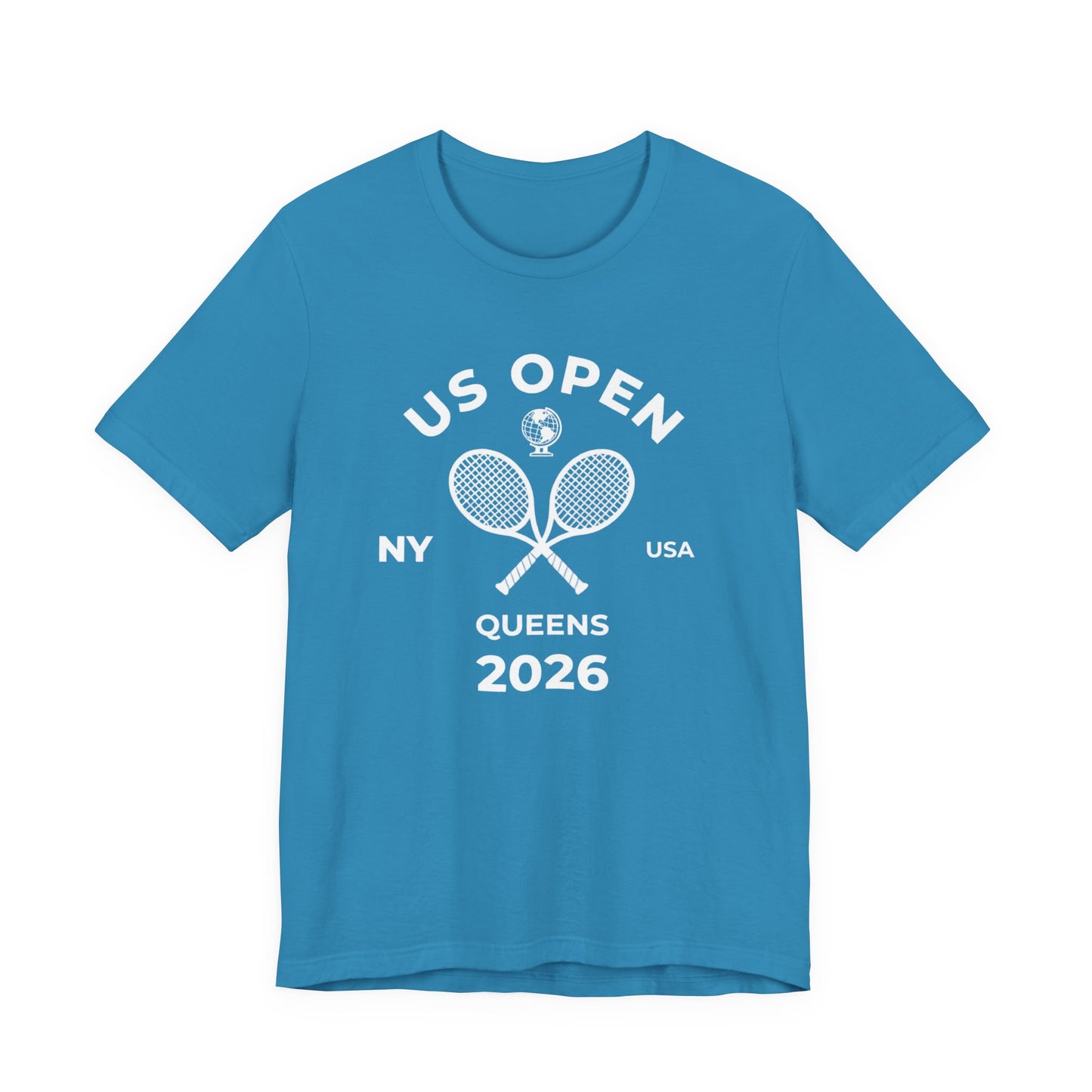 US Open Queens 2026 Tennis Tee — NY USA Vintage Racket T-Shirt
