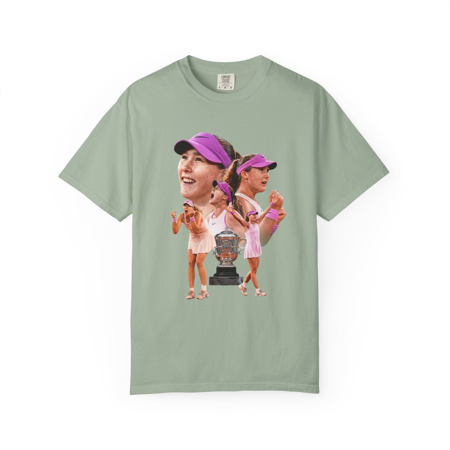 Tennis Graphic T-Shirt — 'Tennis: An Essential Element' Vintage Player Collage