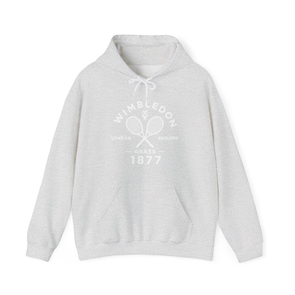 Wimbledon 1877 Tennis Hoodie — Classic Racquets Logo Pullover
