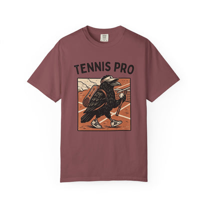 Tennis Pro T‑Shirt — Vintage Raven Tennis Graphic