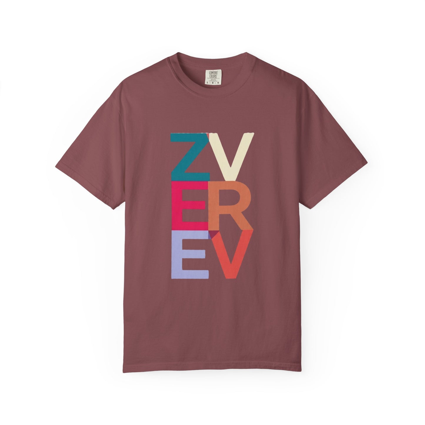 ALEXANDER ZVEREV Colorblock Vertical Logo T‑Shirt