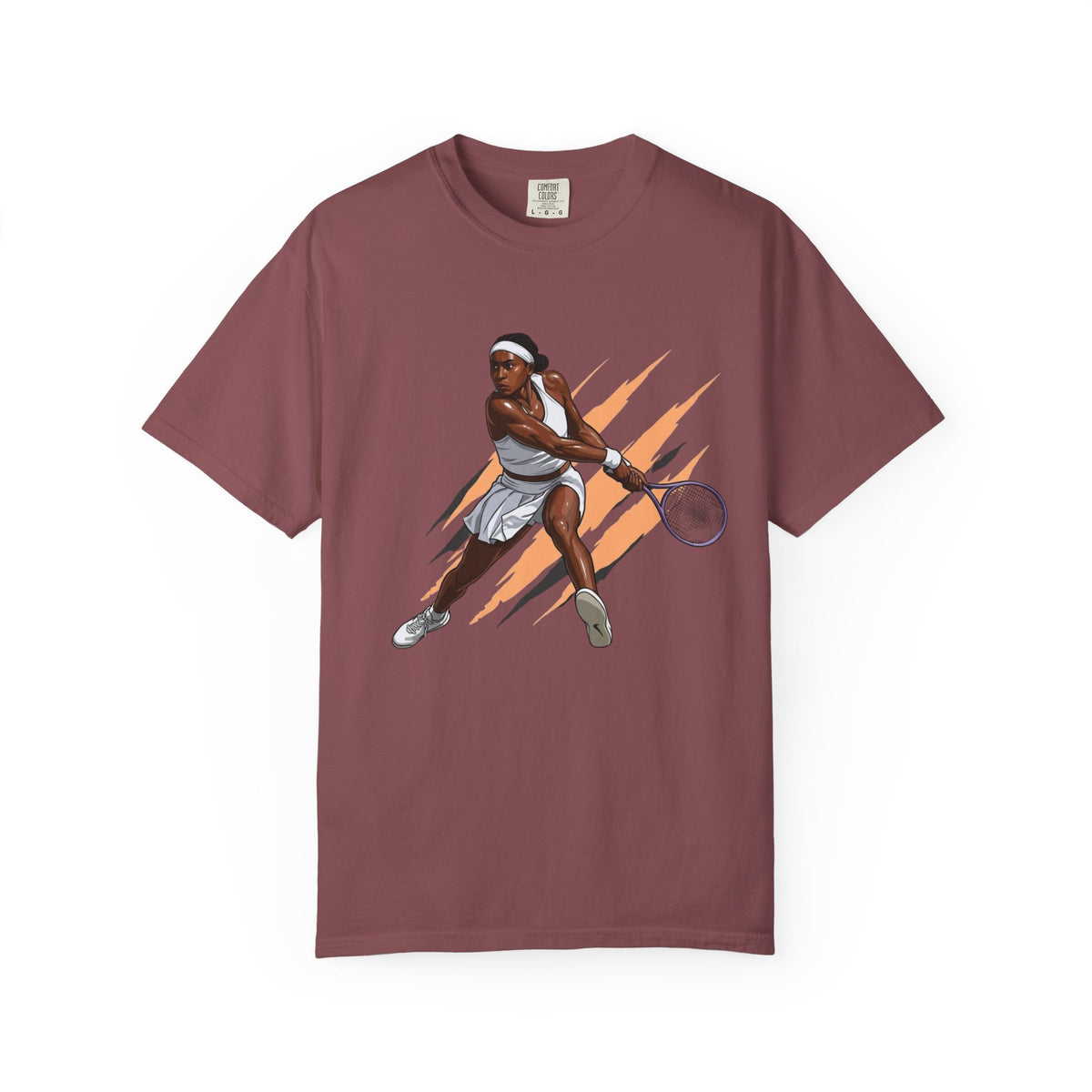 COCO GAUFF Tennis Player Graphic T-Shirt — Dynamic Women's Tennis Art Tee
