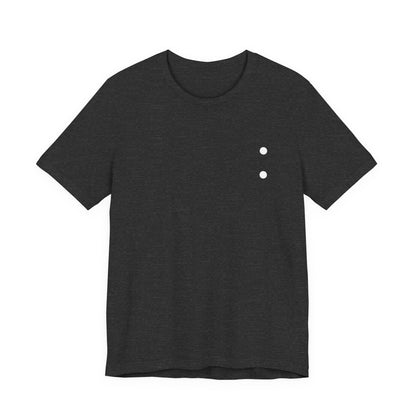 Minimal Dot Chest Tee — Casual Everyday Short Sleeve Shirt