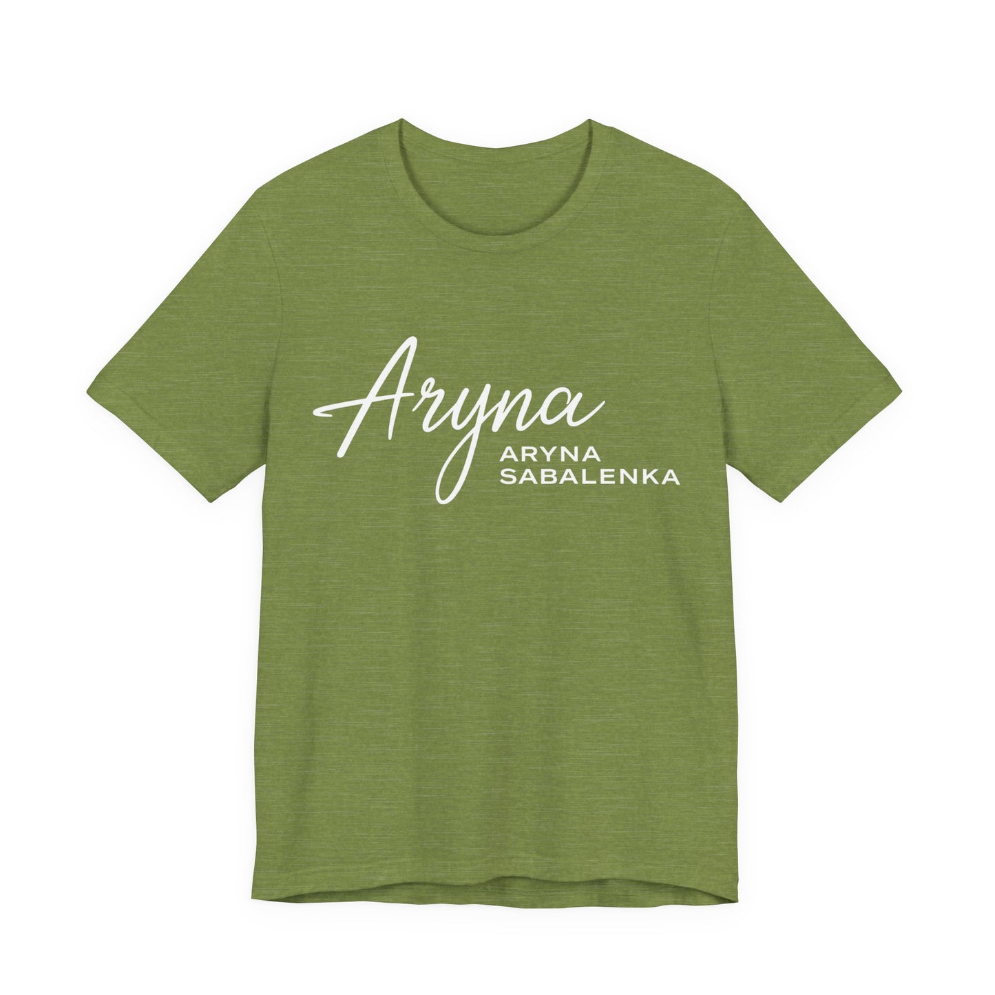 Sabalenka Classic White Tee — Plain Short Sleeve T-Shirt