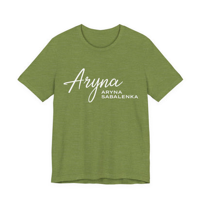 Sabalenka Classic White Tee — Plain Short Sleeve T-Shirt