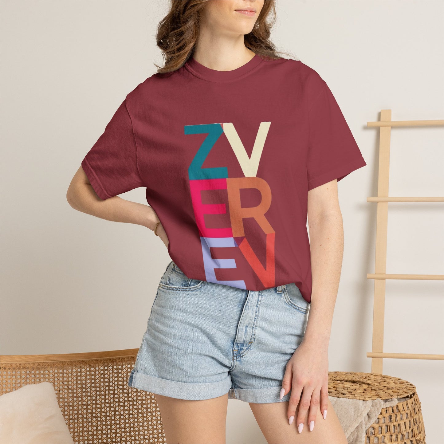 ALEXANDER ZVEREV Colorblock Vertical Logo T‑Shirt