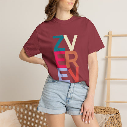 ALEXANDER ZVEREV Colorblock Vertical Logo T‑Shirt