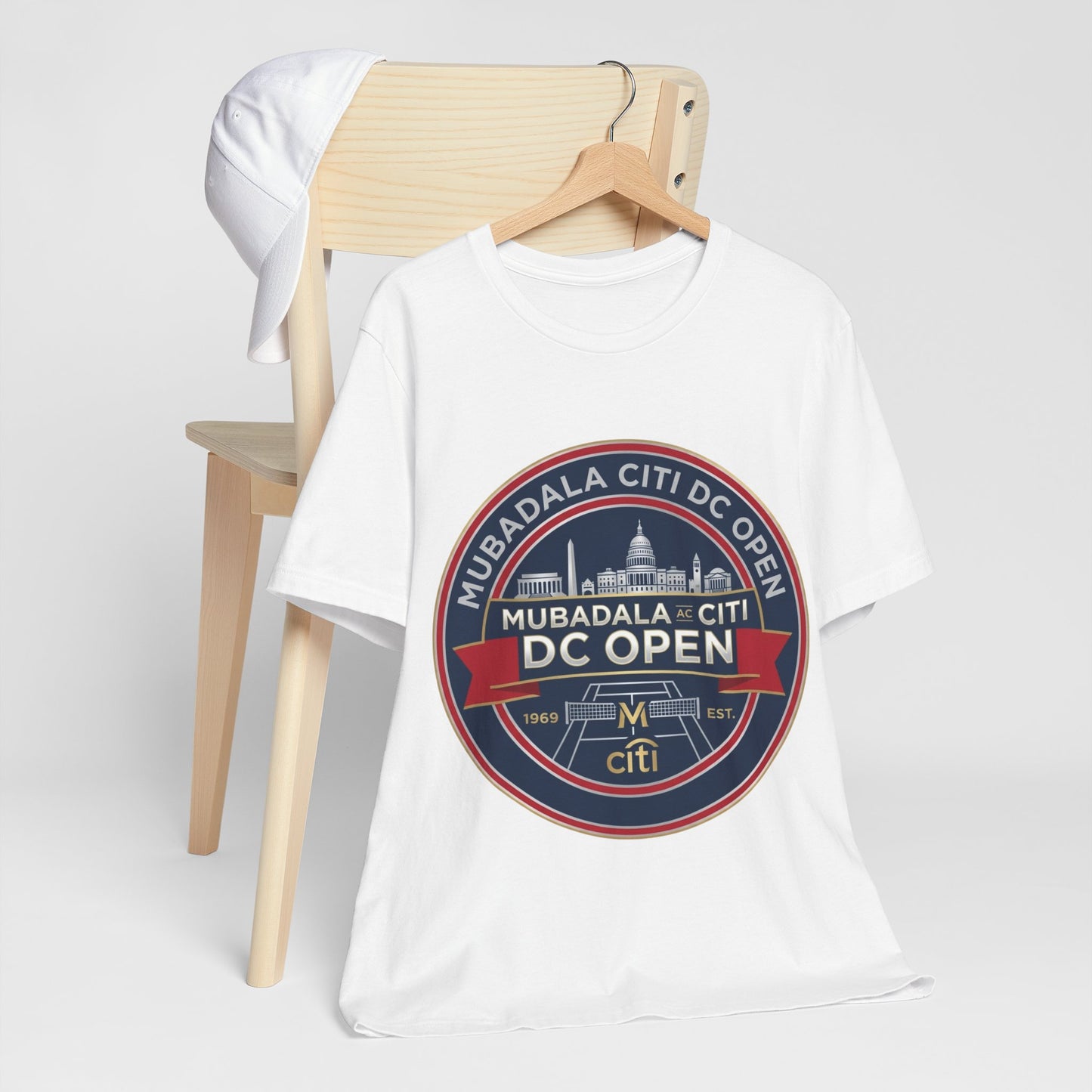 DC Open Tennis Tee — 'Mubadala Citi DC Open' Vintage Badge Shirt