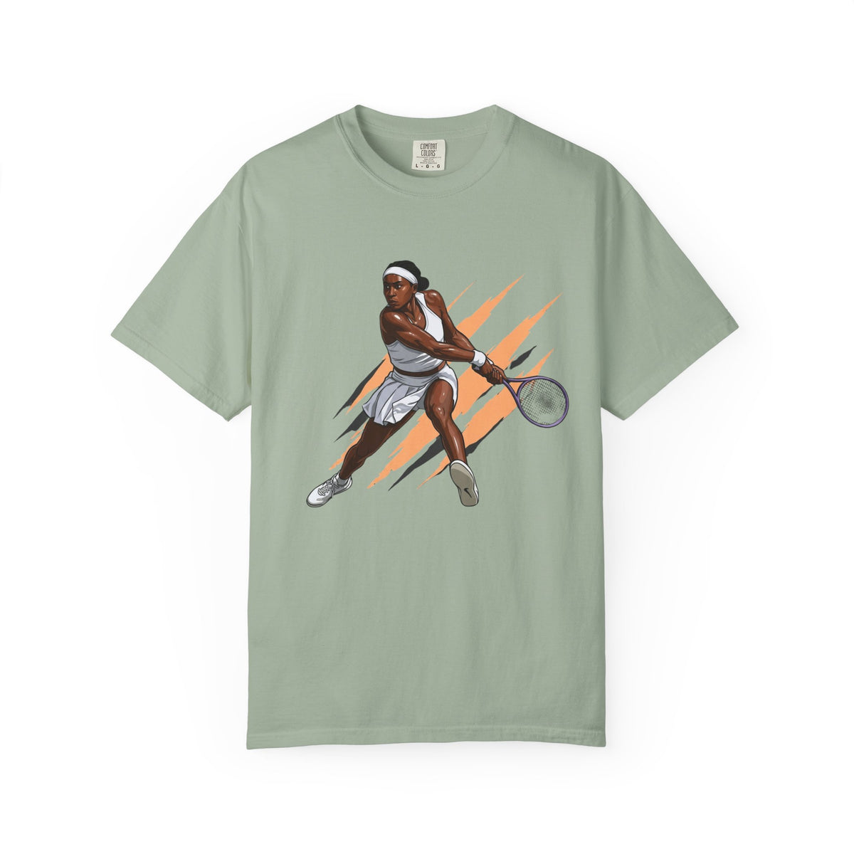 COCO GAUFF Tennis Player Graphic T-Shirt — Dynamic Women's Tennis Art Tee