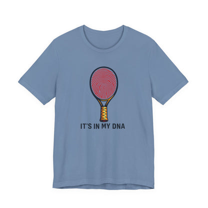 Tennis DNA T‑Shirt — "It's In My DNA" Racket Fingerprint Tee