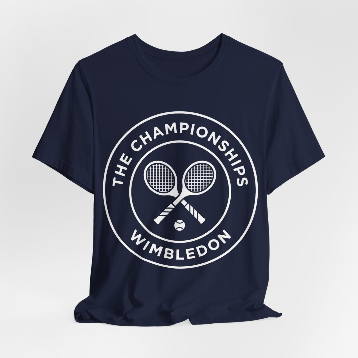 Wimbledon Championships Tennis Tee — Retro Tennis Racket Logo T-Shirt