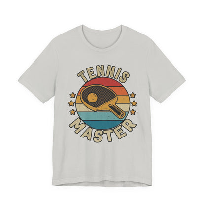 Tennis Master Tee — Retro Paddle & Ball Vintage-Style Tennis Shirt