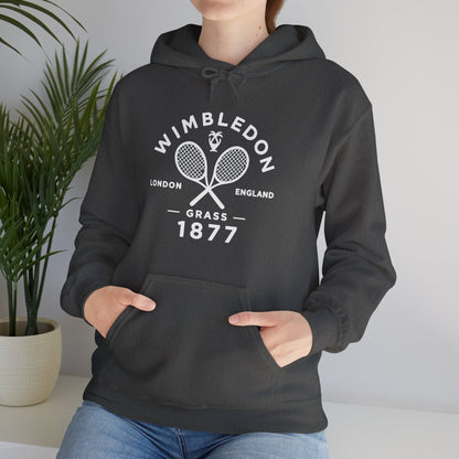 Wimbledon 1877 Tennis Hoodie — Classic Racquets Logo Pullover