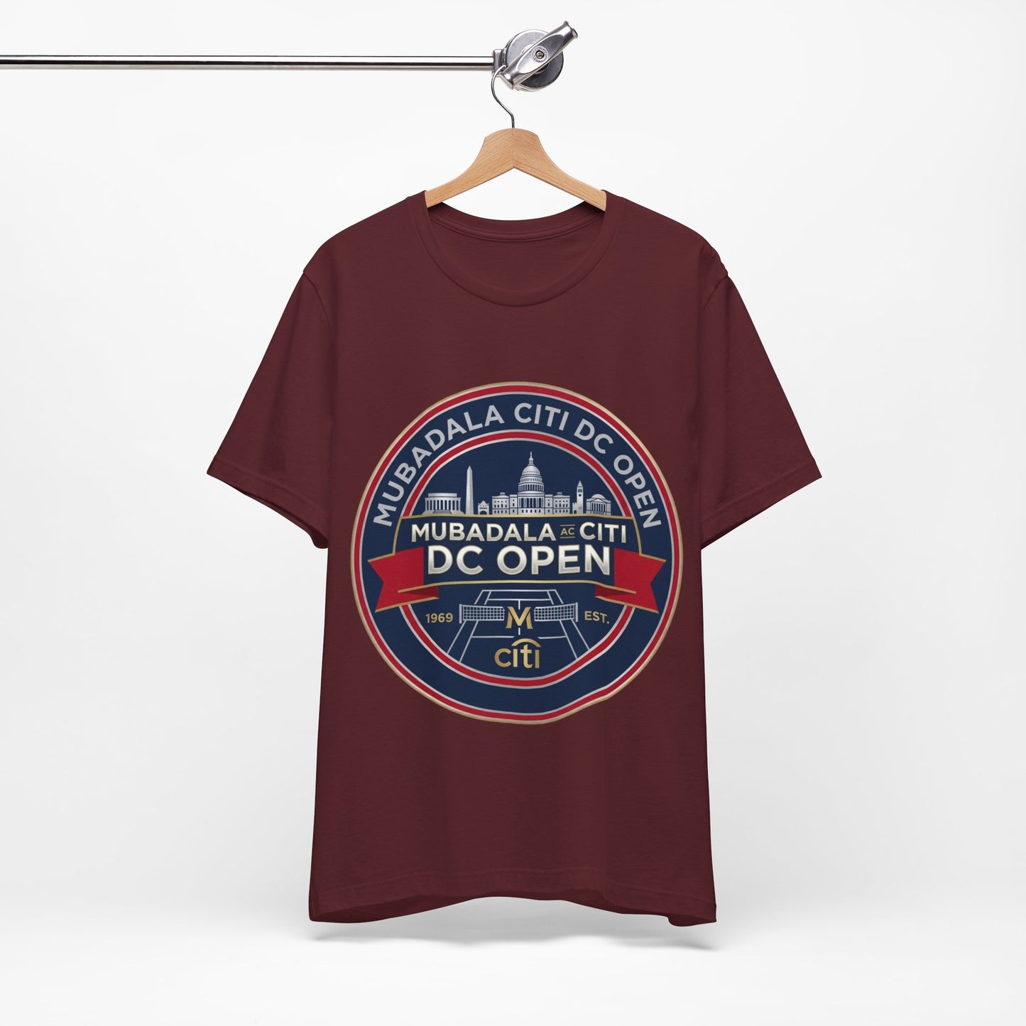DC Open Tennis Tee — 'Mubadala Citi DC Open' Vintage Badge Shirt