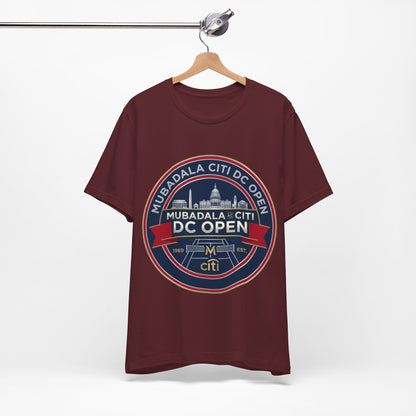 DC Open Tennis Tee — 'Mubadala Citi DC Open' Vintage Badge Shirt