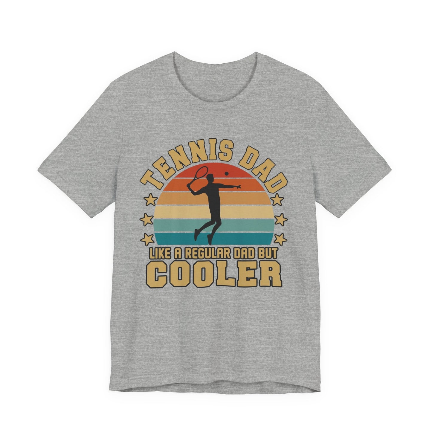 Tennis Dad Tee - "Like a Regular Dad but Cooler" Retro Tennis Father's Day Shirt