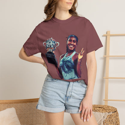 T-Shirt — Coco Gauff Champion Photo Tee
