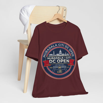DC Open Tennis Tee — 'Mubadala Citi DC Open' Vintage Badge Shirt