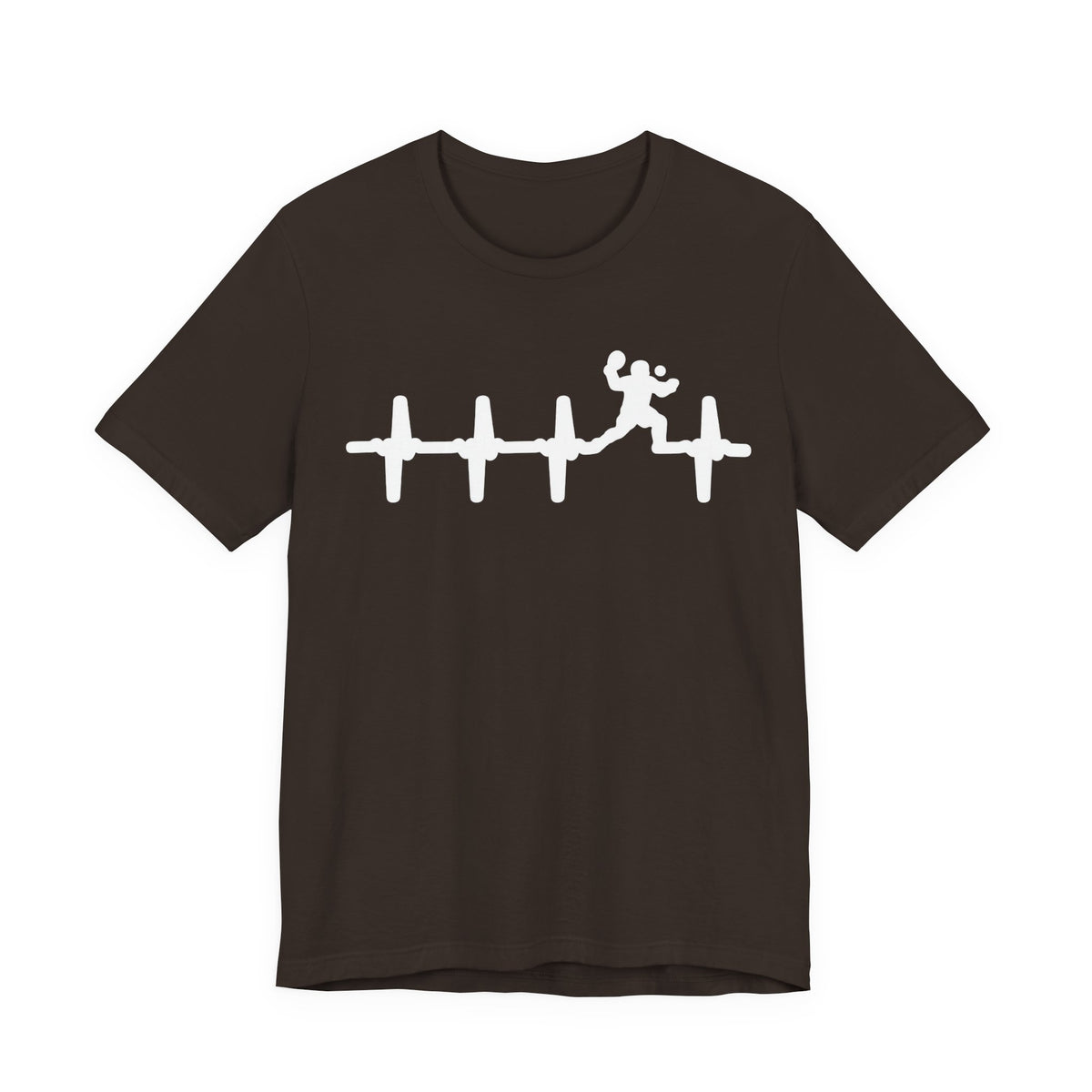 Runner Heartbeat T‑Shirt — Heartbeat EKG with Tennis Runner Graphic Tee