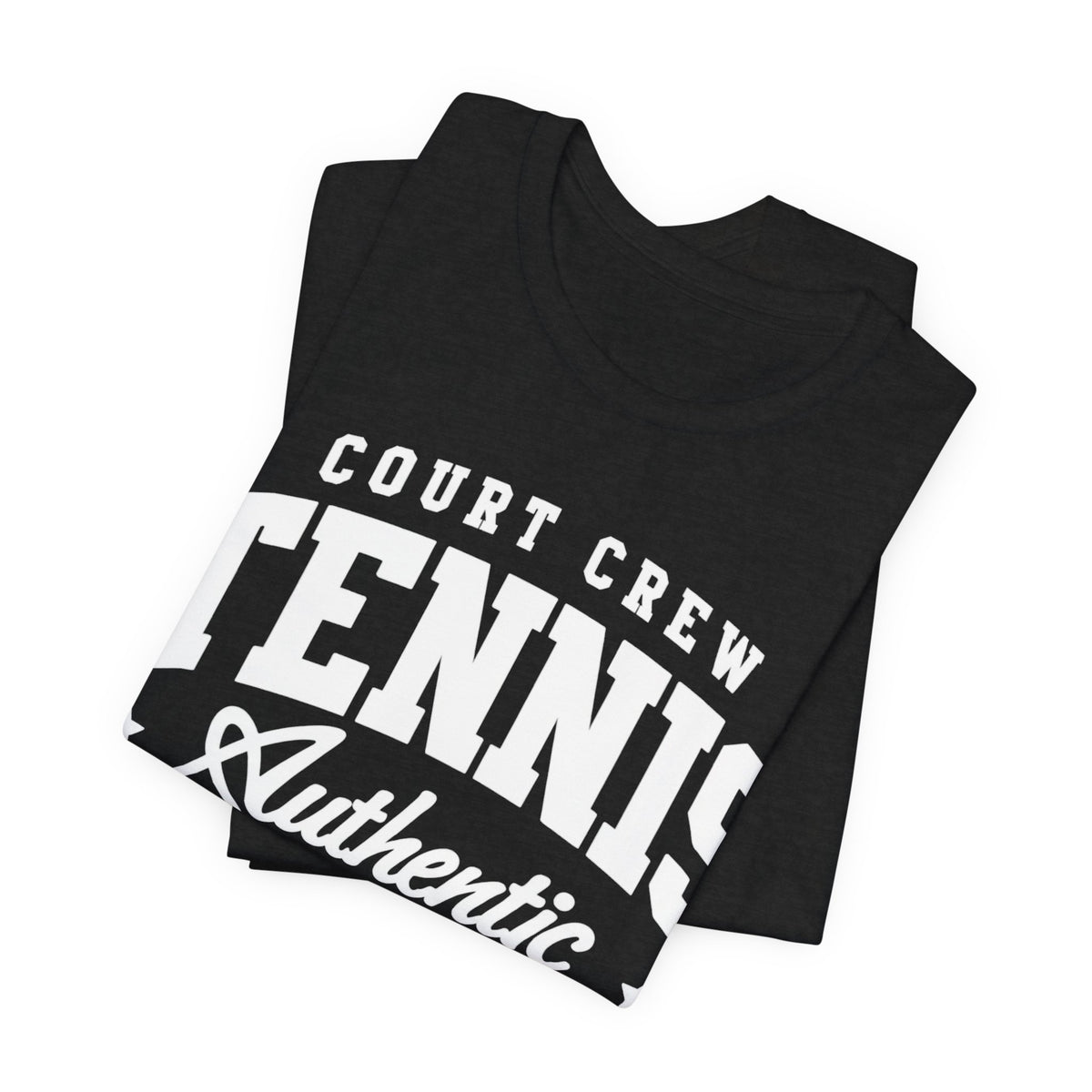 Tennis Court Crew Tee — "Tennis Authentic: Tennis. Beer. Repeat." Graphic Shirt