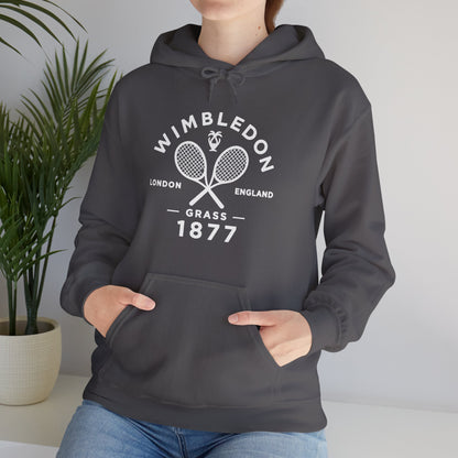 Wimbledon 1877 Tennis Hoodie — Classic Racquets Logo Pullover