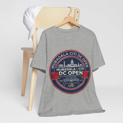 DC Open Tennis Tee — 'Mubadala Citi DC Open' Vintage Badge Shirt