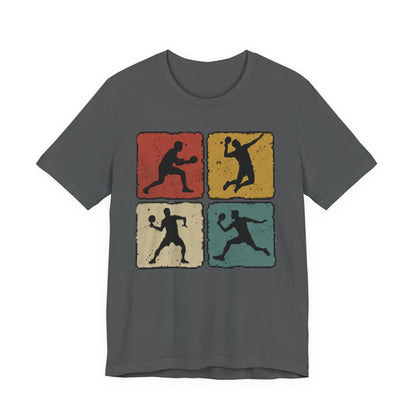 Tennis Silhouette Tee — Retro Vintage Graphic Shirt