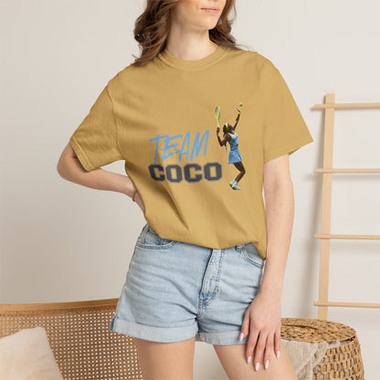 Team Coco Gauff Tennis T-Shirt — "TEAM COCO" Tennis Player Graphic Tee