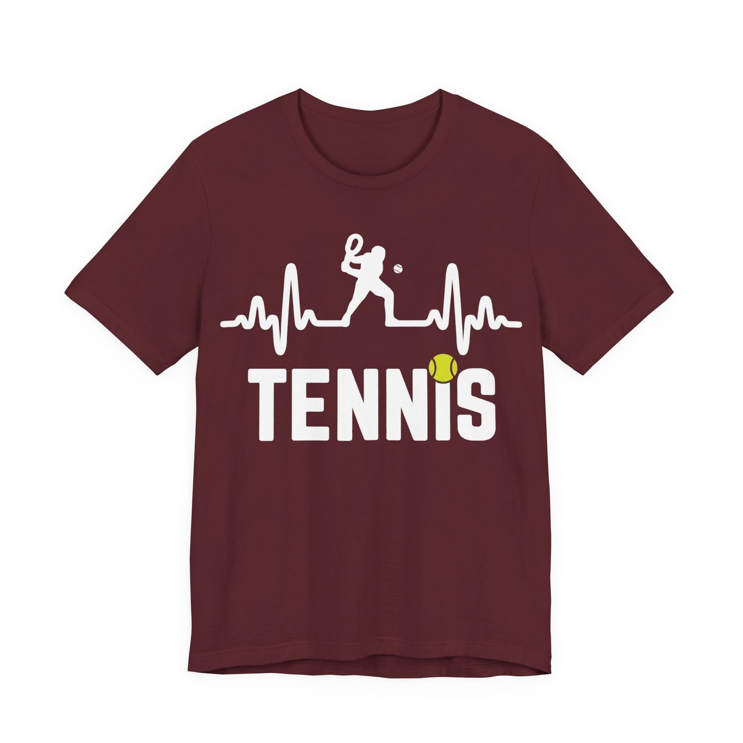 Tennis Pulse Tee — Heartbeat Tennis Player Graphic Shirt