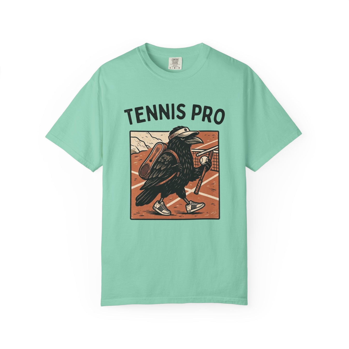 Tennis Pro T‑Shirt — Vintage Raven Tennis Graphic