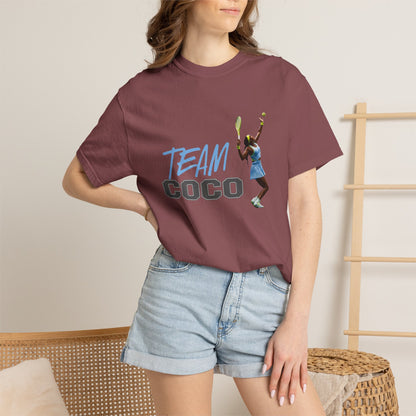 Team Coco Gauff Tennis T-Shirt — "TEAM COCO" Tennis Player Graphic Tee