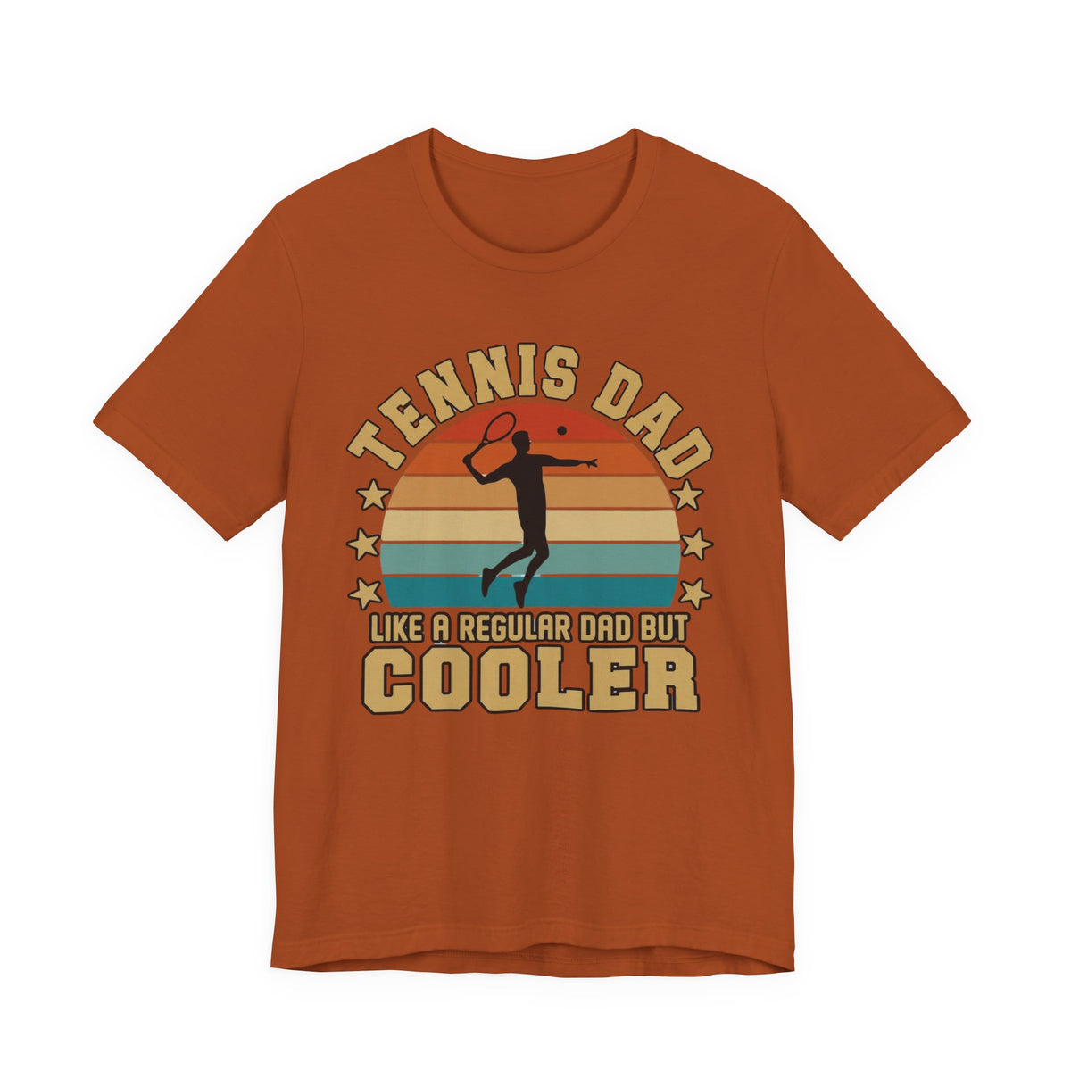 Tennis Dad Tee - "Like a Regular Dad but Cooler" Retro Tennis Father's Day Shirt