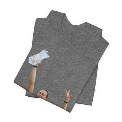 Aryna Sabalenka Champion Victory T-Shirt — Athlete Holding Trophy Tee